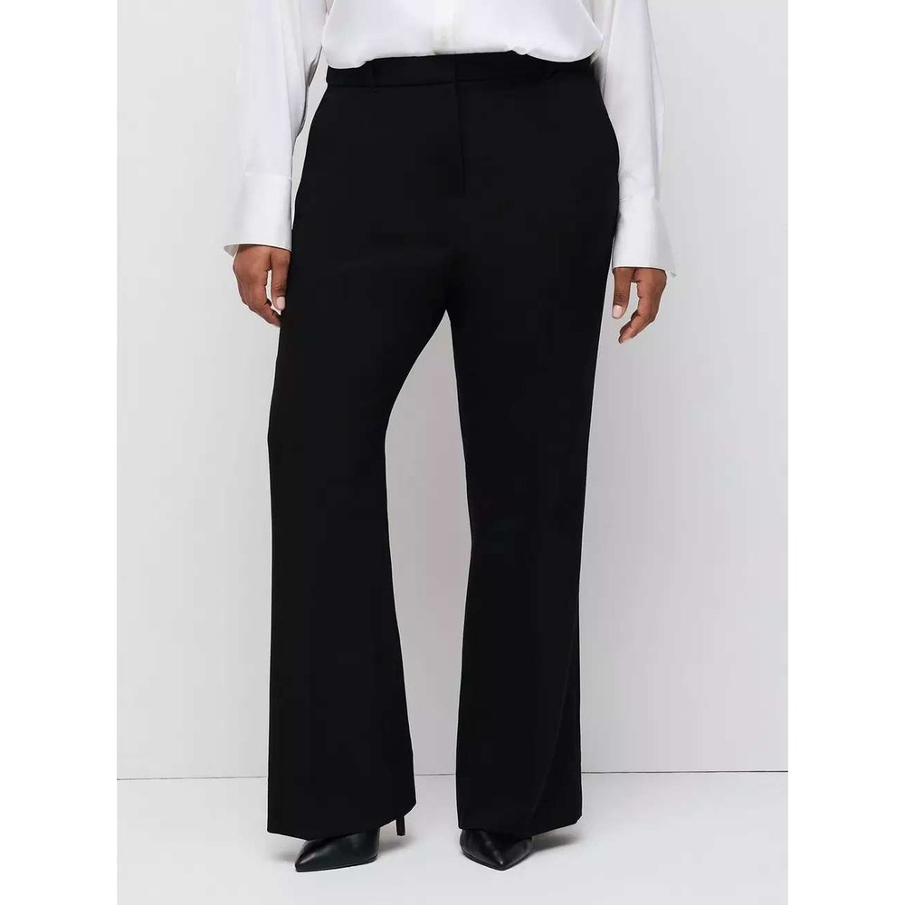 Torrid NWT Studio Relaxed Straight Leg Brushed Twill High Rise Pant 12 Black